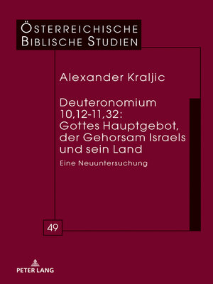 cover image of Deuteronomium 10,12-11,32